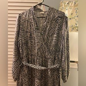 black and white dress